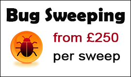 Bug Sweeping Cost in Ormskirk